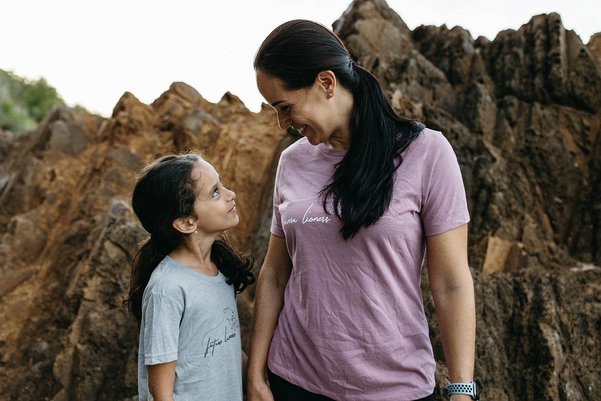 Mama Lioness Crew Neck Tee