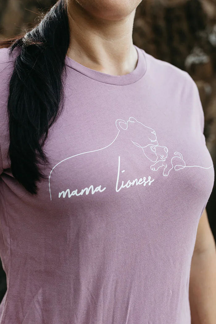 Mama Lioness Crew Neck Tee