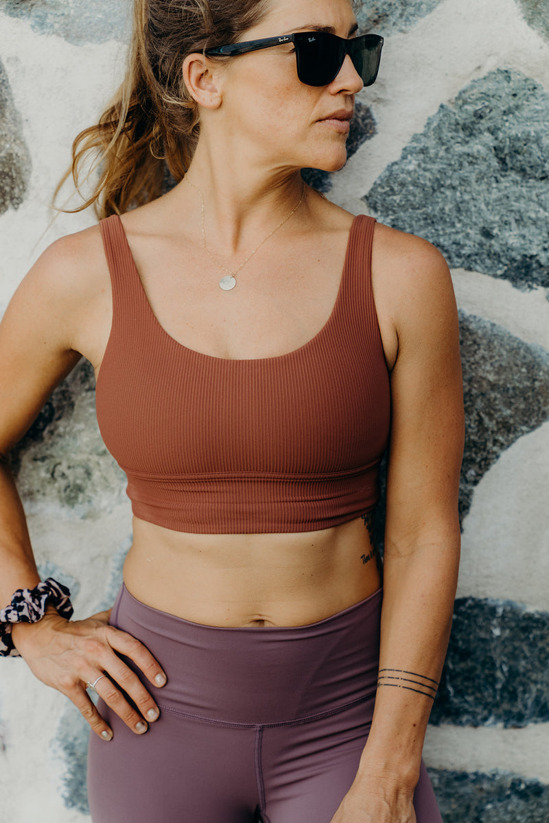 the Lioness ribbed sports bra – Femme Royale